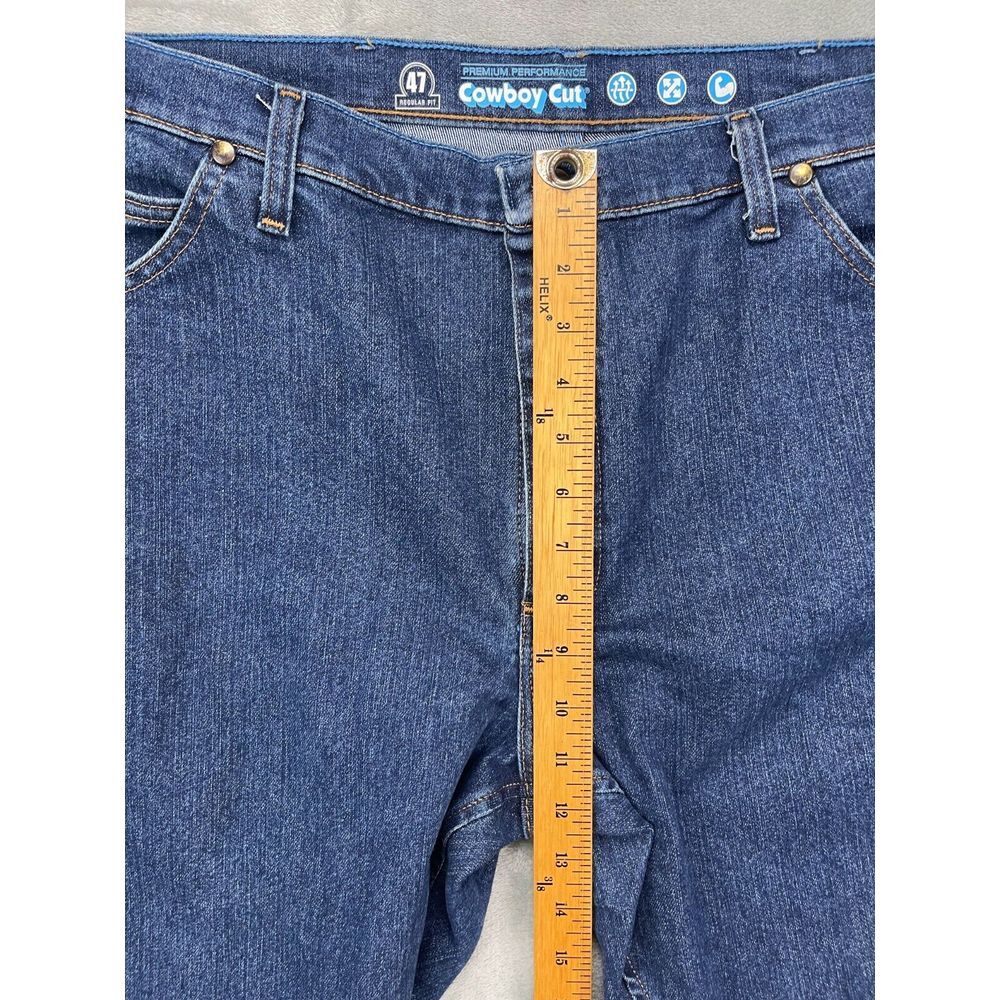 Wrangler Men's Jeans 47 Cowboy Cut 40x30 Regular‎ Fit Straight Blue Denim - Picture 3 of 10